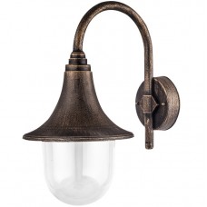 Φωτιστικό Φανάρι Επίτοιχο με ντουί E27 Polycarbonate Ρουστίκ IP44 9-3671